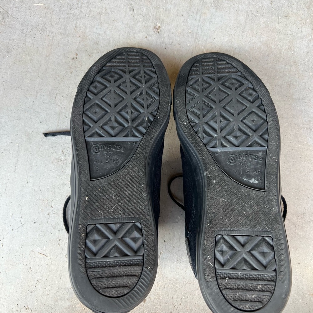 Men's Black High-Top Canvas Sneakers - Picture 3 of 3